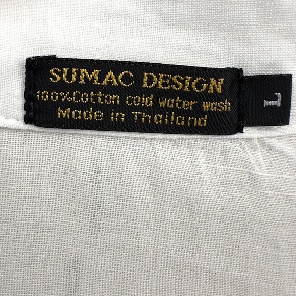 Sumac Design Tunic Womens Size Large White Lightweight‎ V-Neck Coastal Beach - Picture 7 of 10